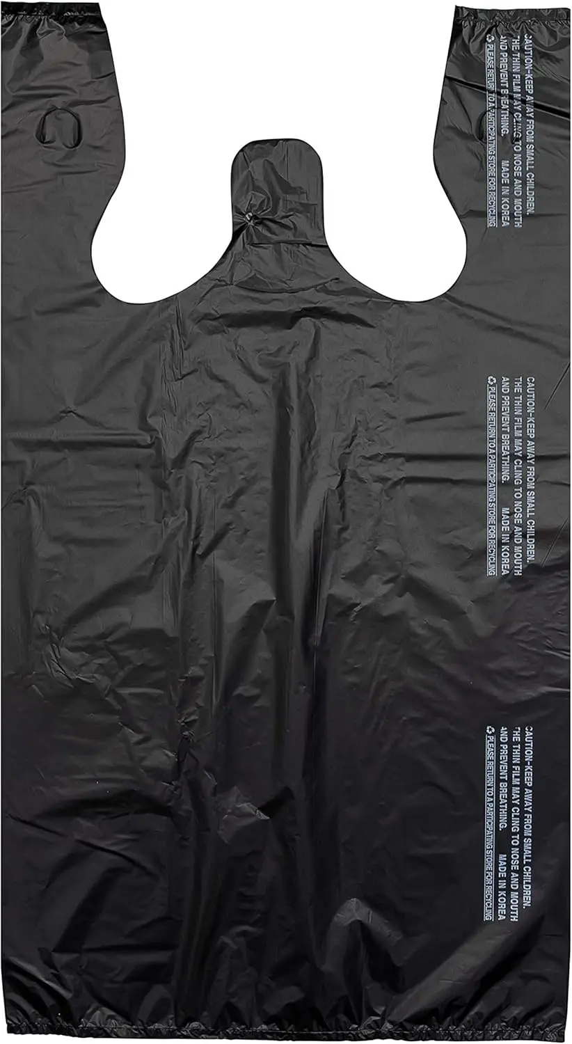 

Большая черная гладкая сумка-пакет с тиснением, 12x7x22 дюйма, прочные пакеты для розничной торговли и продуктовых магазинов с ручками