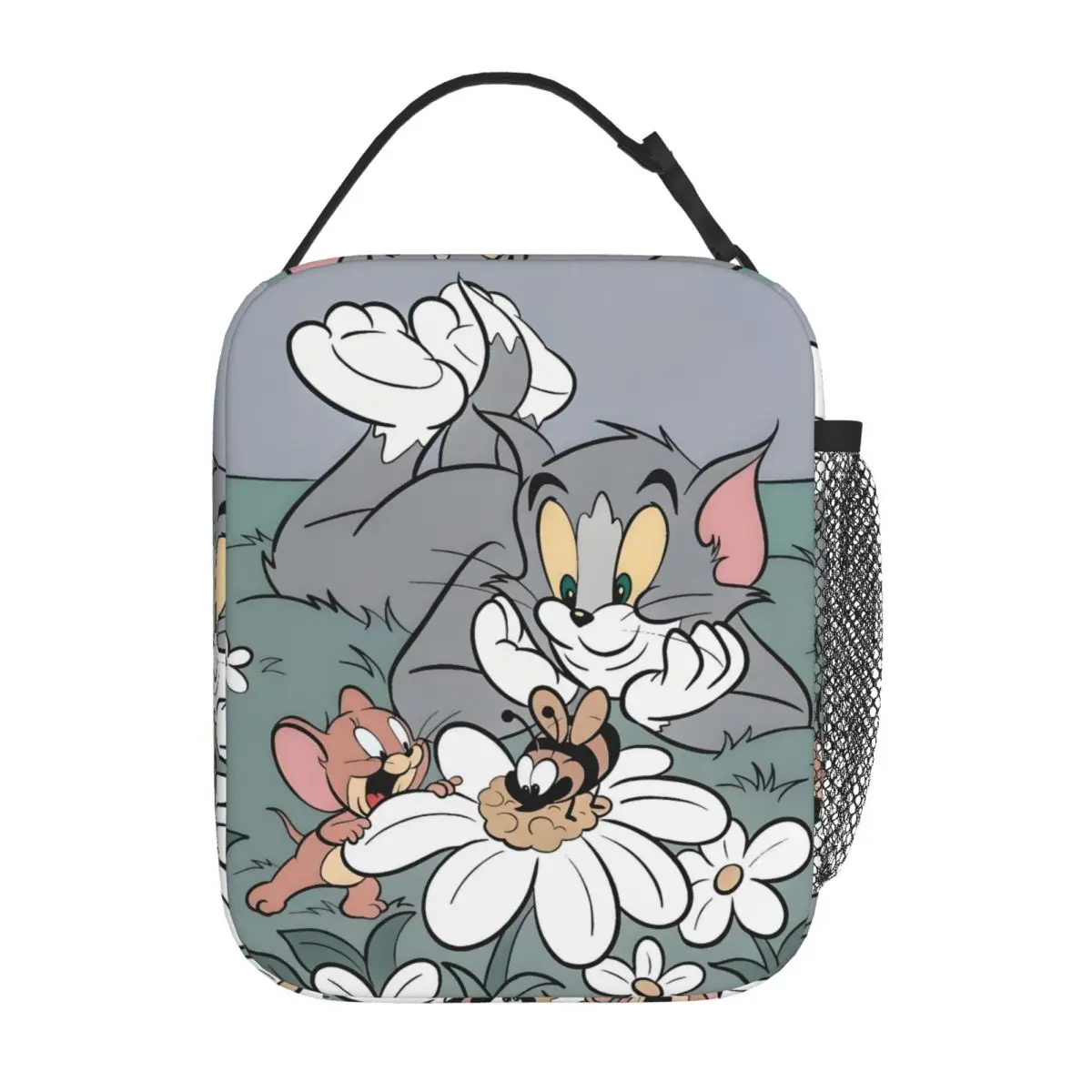Bolsa térmica personalizada de Anime T-Tom y J-Jerry, bolsa térmica aislada para el almuerzo, caja térmica reutilizable con diseño de cómic retro, para el trabajo, la escuela y los viajes