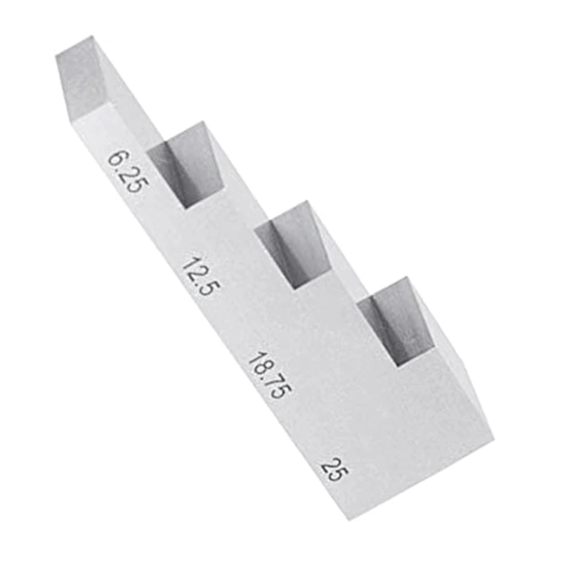 4 Step Test Block Stainless Steel Calibration Block UT-Block Thickness Step Ultrasonic Test Block 6.25-25mm