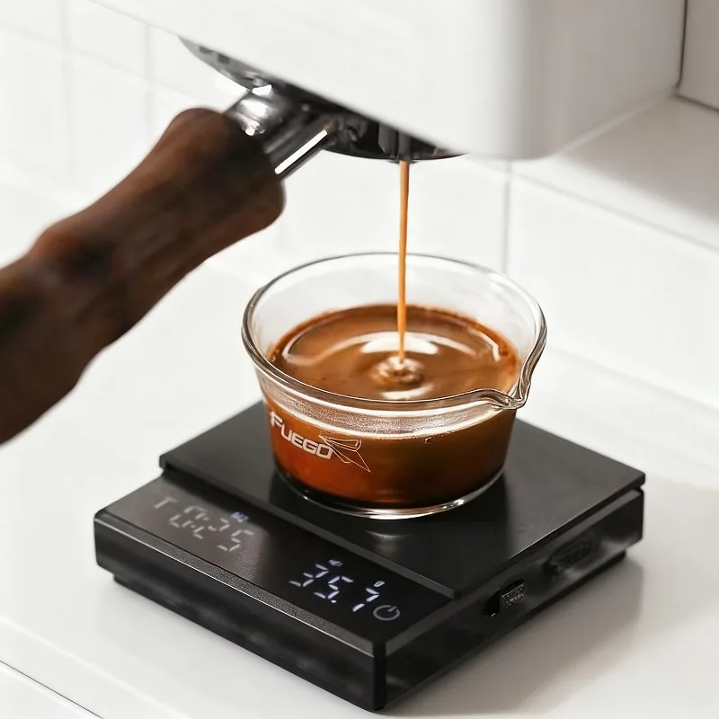 

Mini Electronic Scale Smart Touch Screen Timing Scale for Hand-brewing Coffee bean Portable Rechargeable Precision Coffee Scale