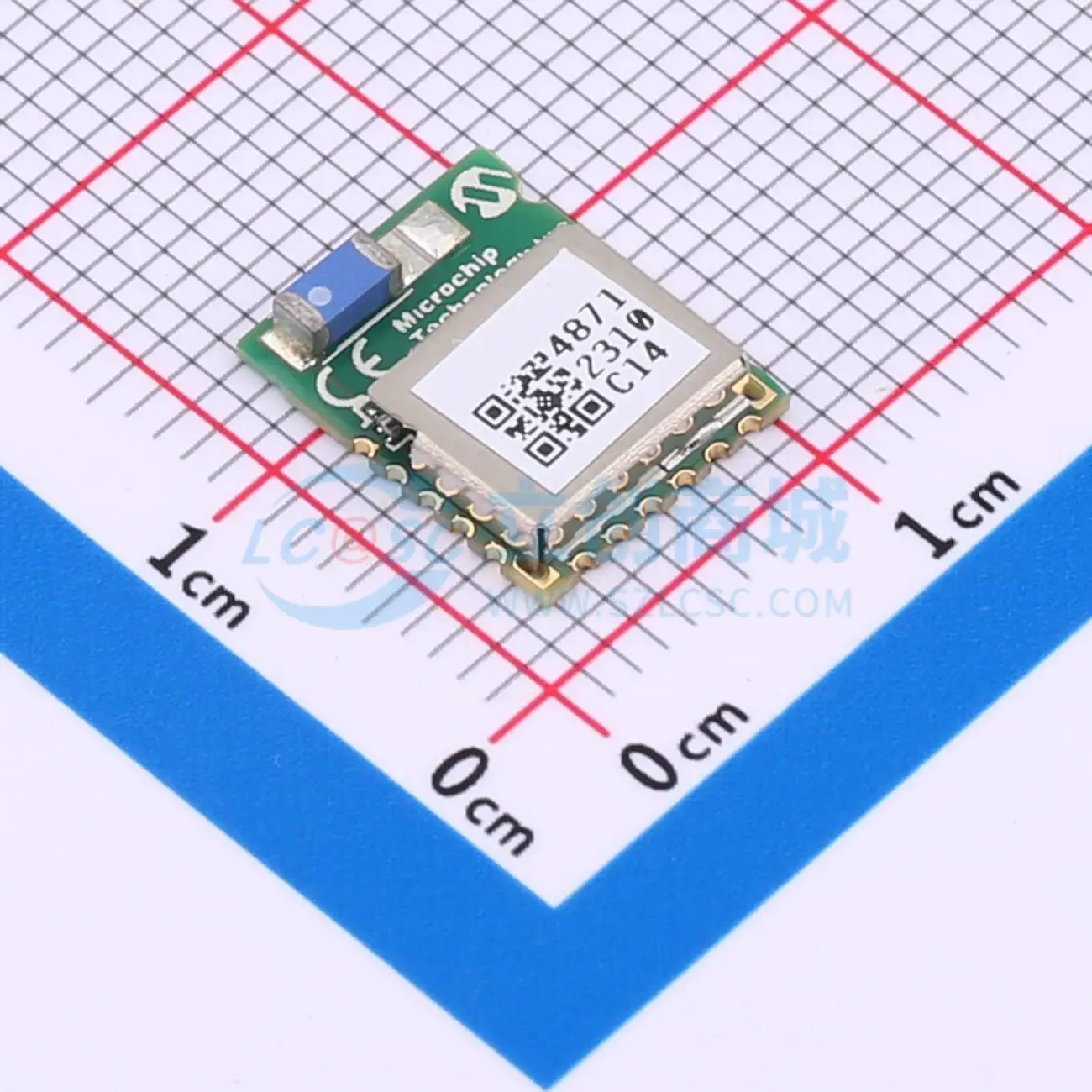 2-個-rn4871-i-rm130-smd-16p-rn4871-i2c-aio-uart-spi-pio-bluetooth-ワイヤレス-iot-モジュール