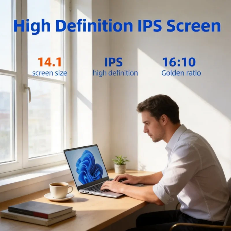 

2026 Stunning Intel Laptop Computer 14.1 Inch FHD Gaming Laptops Windows 11 SSD 2TB DDR4 16/32GB PC Notebook 19201080 Display