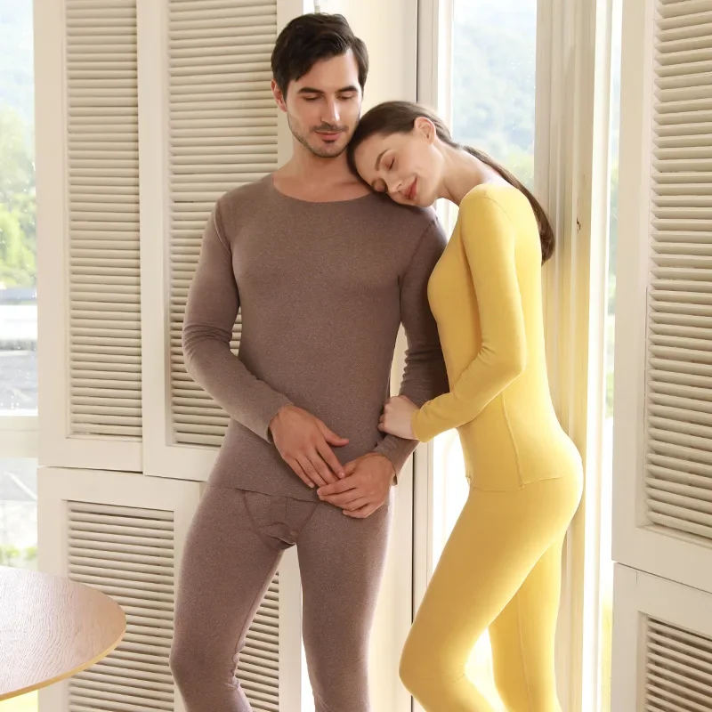 Thermal Underwear Sexy Warm Long Johns For Women Fleece High Elastic Seamless Bottoming Tops Pants 2 Piece Sets Thermos Clothing