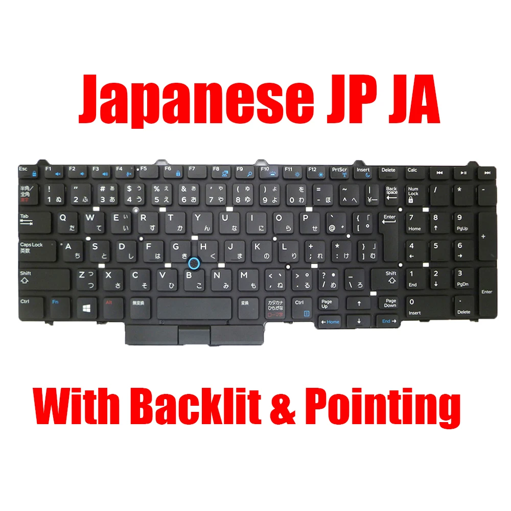 

JP JA Keyboard For DELL For Latitude 5580 5590 5591 E5550 5550 E5570 For Precision 3510 3520 3530 7510 7520 7710 7720 M3510 New