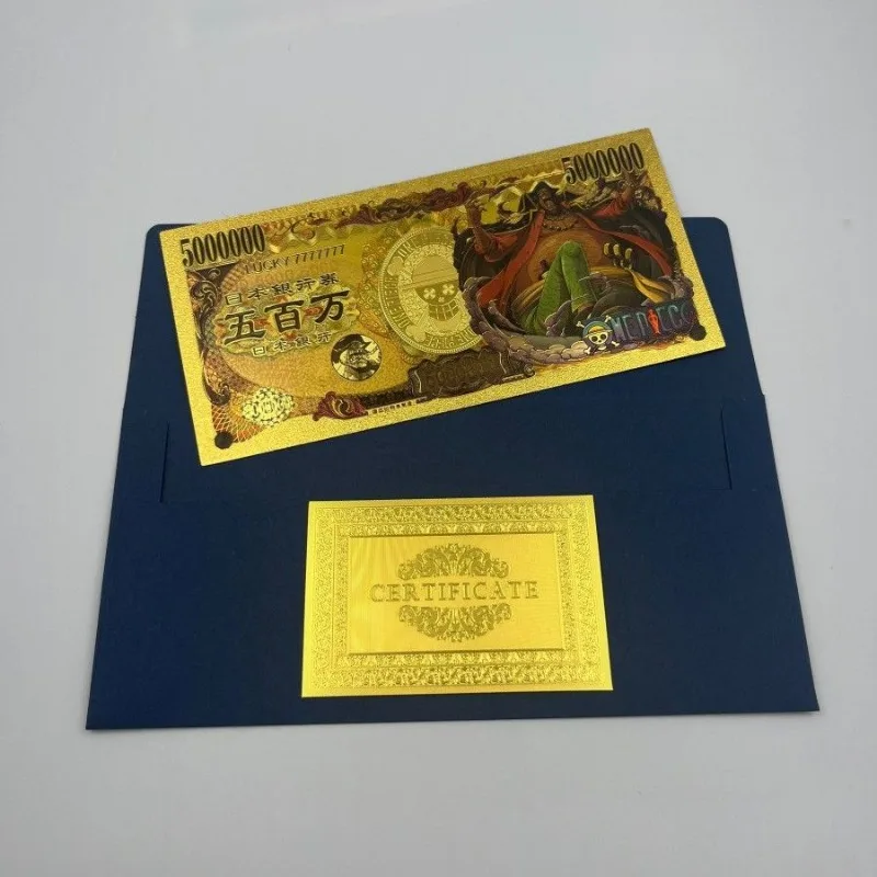 One Piece เหรียญที่ระลึกชุดอะนิเมะ Luffy Chopper รูปอุปกรณ์ต่อพ่วง Creative Gold ฟอยล์คอลเลกชันส่วนบุคคลของขวัญสร้างสรรค์