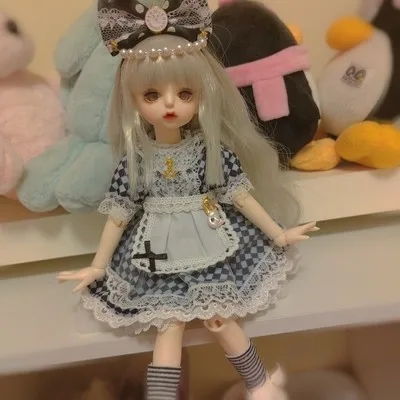 

Bjd doll blythe dress lattic Star gauze skirt 30cm toy cloth (Fit Pullip,Ob24,,Azone,Licca,ICY, JerryB, 1/6 Doll Accessories)