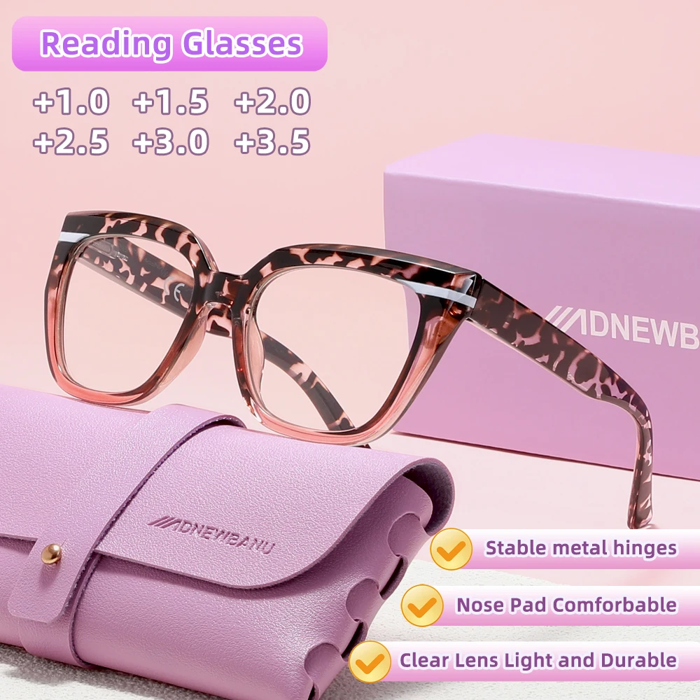 ADNEWBANU Digital Leisure Presbyopic Readers For Men Women Full Strengths +1.00~+3.50 Comfort Eyewear For Long Time Tablet