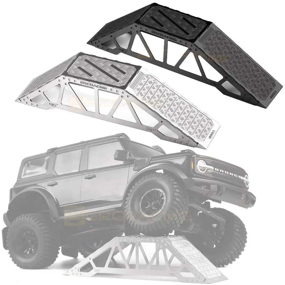 Grc Scale Obstacle Ramp Barrier Tabletop Climbing Stage Support Stainless Steel For 1/18 1/24 1/12 Trx4m Scx24 Fcx24m #g180ka