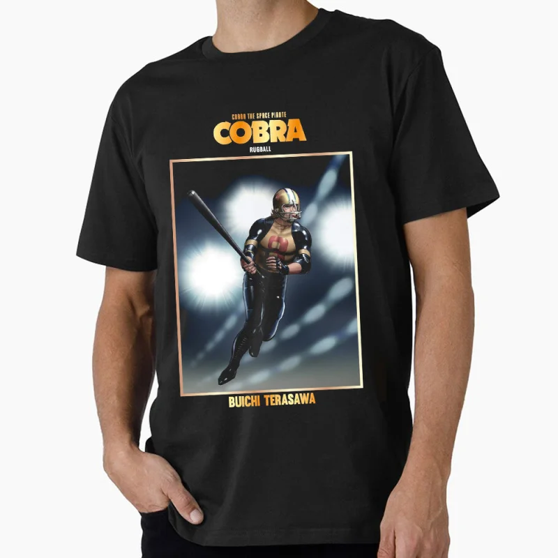 The Space Adventure Cobra EQUIPE Z Rugball Player Anime t shirt Men's gift Tee Cool present Cartoon Sweatshirt All size Tops