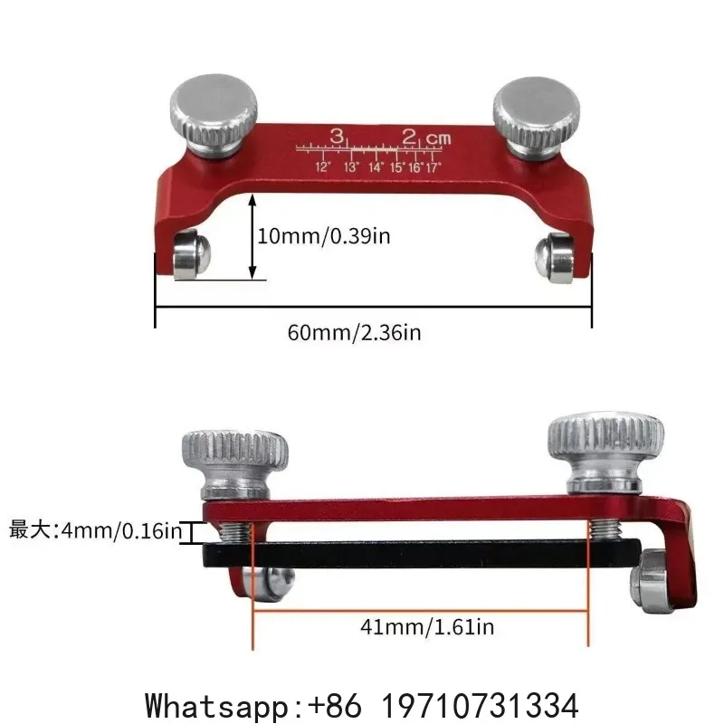 Mini Sharpener Woodworking Tool Sharpening Jig Clamping Adjustment Inclined Edges Wood Chisel Fixing Bracket