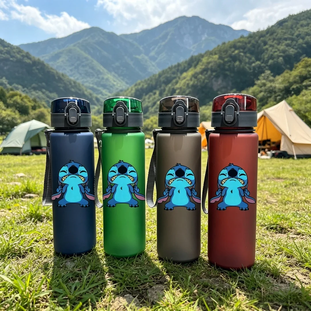 Sports Water Bottle, 3D Textured Design for Gym, Running & Cycling - PVC-Free,High-Quality PC Material with Portable Carry Strap