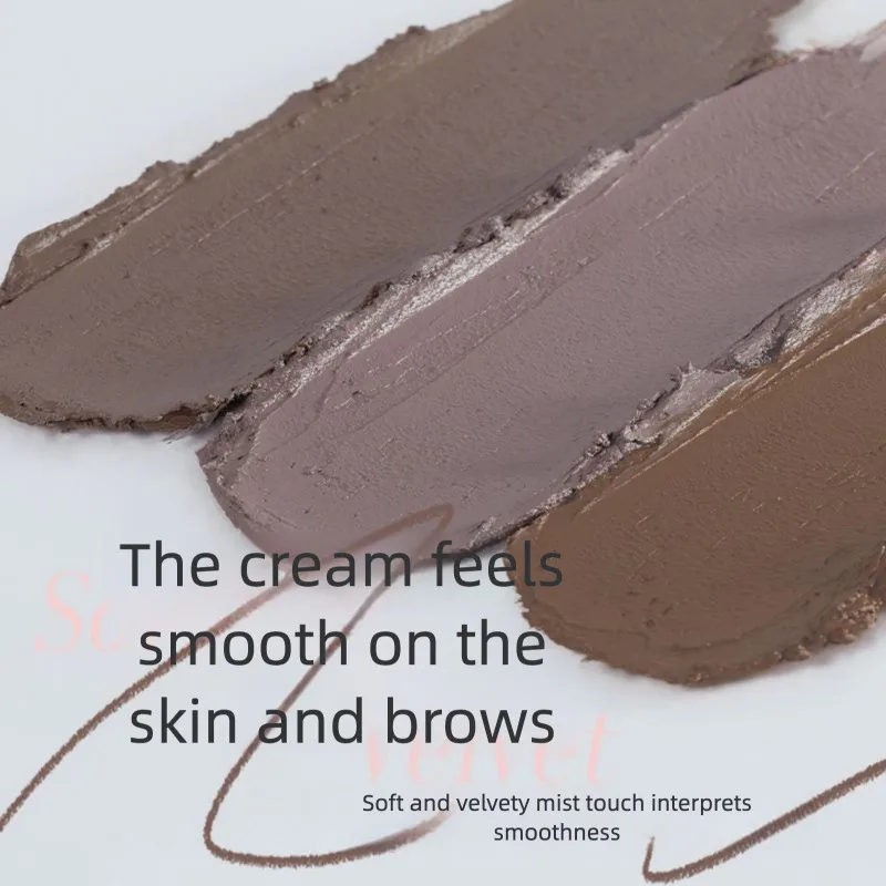 VEECCI Crema Matita per sopracciglia a testa piatta selvaggia naturale 3D resistente al sudore, a lunga durata, non sbiadisce