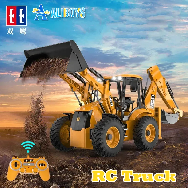 

Радиоуправляемый экскаватор DOUBLE E E589, 1:20, 11 каналов, экскаватор с дистанционным управлением, инженерная модель автомобиля, игрушка для мальчиков, детские рождественские подарки