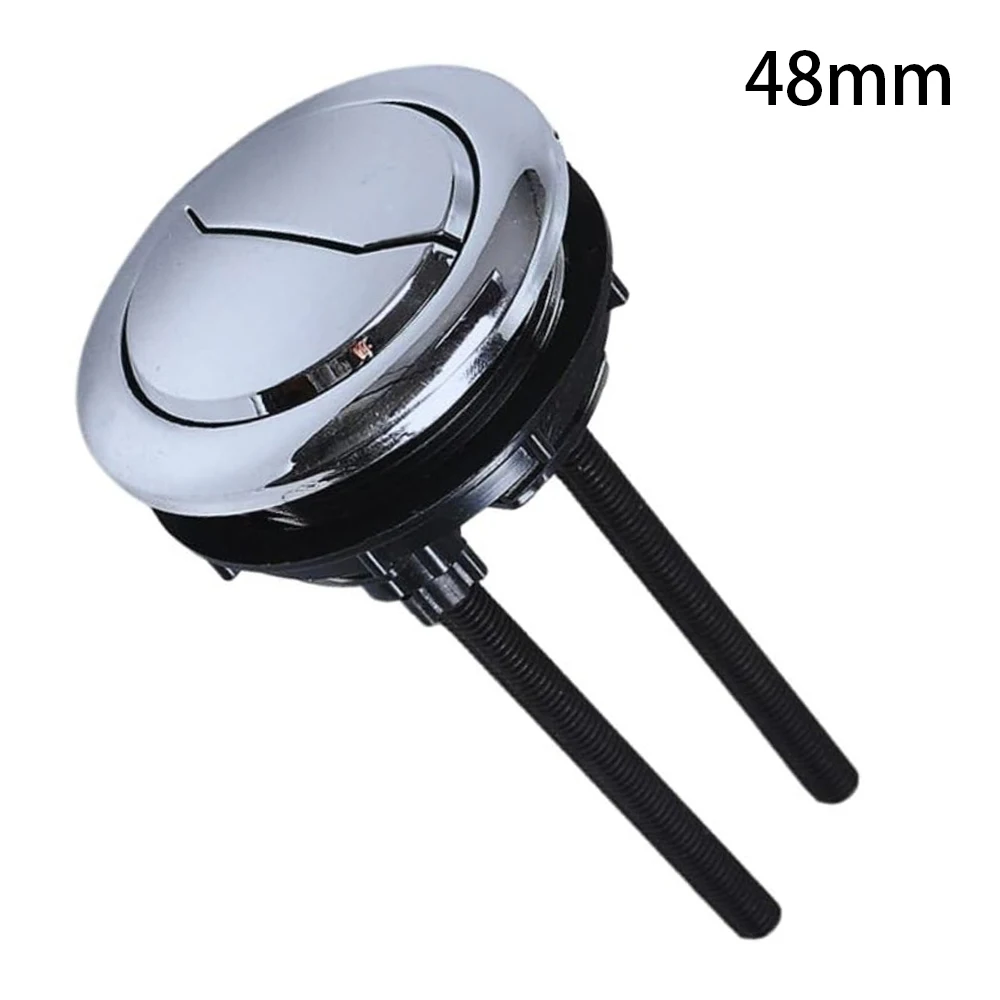 

48mm Round Valve Push Button Flush Toilet Seat Water Tank Valve Universal Dual Flush Toilet Water Tank Button Bathroom Parts
