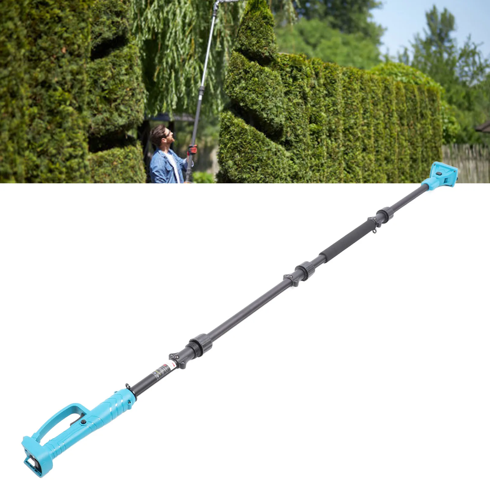 4 Sections Pruning Extension Pole Electric Pruner High Branch Shears Extension Kit for 21V BL1820 BL1830 BL1840 BL1850 Battery