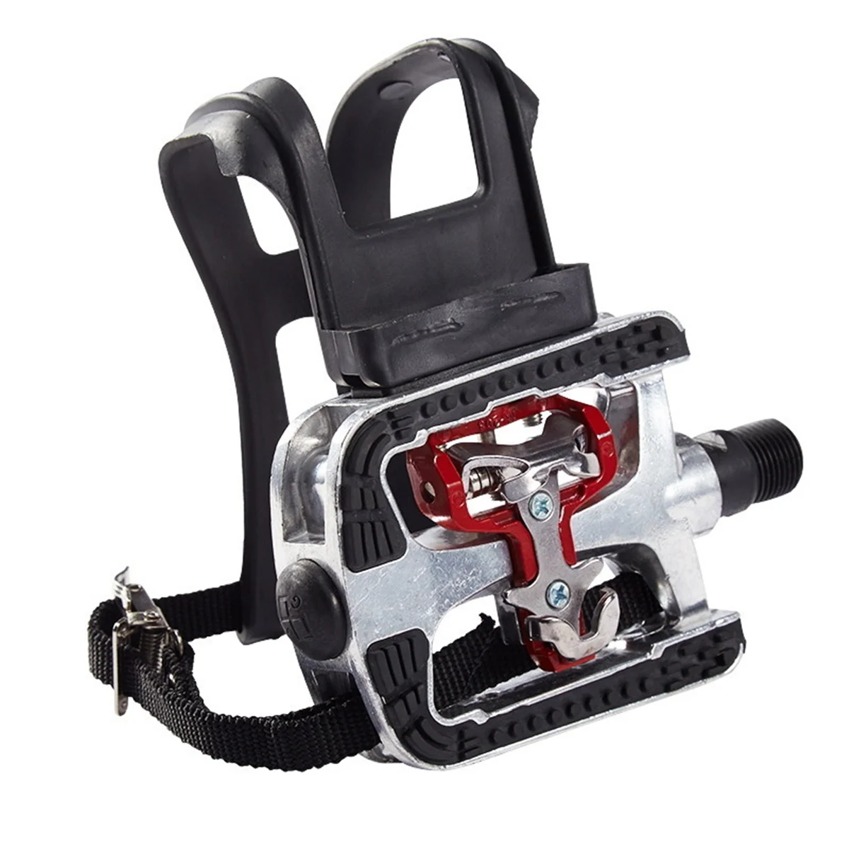 

SPD Pedals for Spin Bike with Toe Cages for Shimano Clip Pedals Indoor Exercise Cycling Platform Pedals 9/16 inch Rich