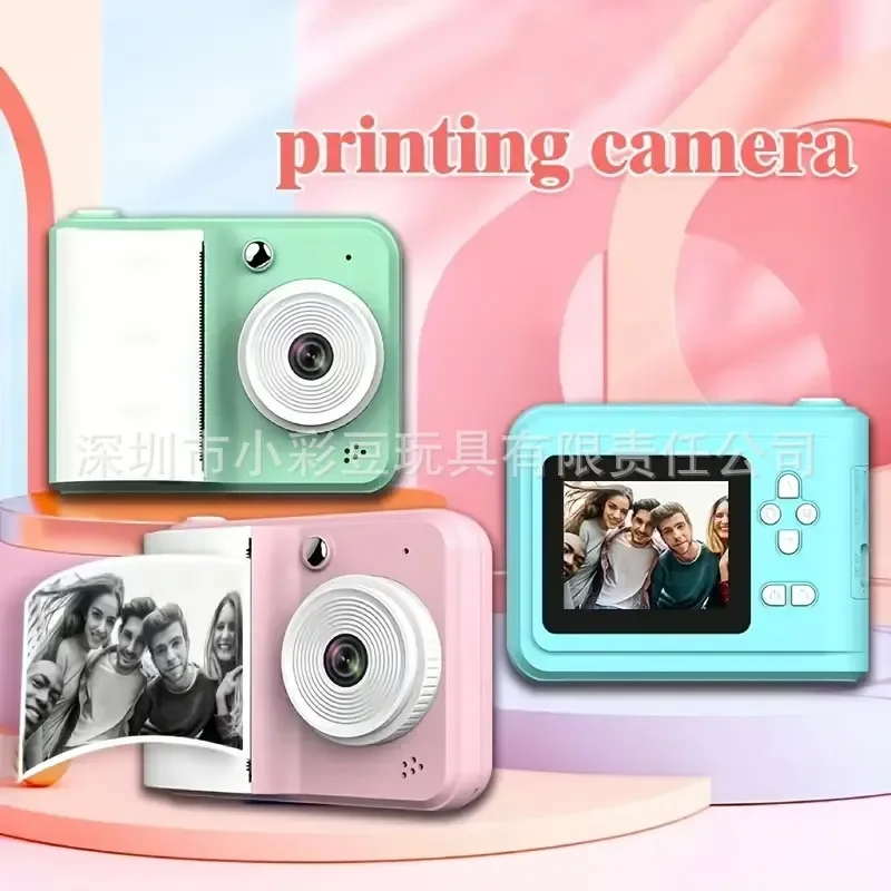 appareil-photo-instantane-portable-pour-enfants-hd-photo-et-video-multicolores-cadeau-amusant-pour-les-garcons-et-les-filles-jouet-pour-fete-d'anniversaire