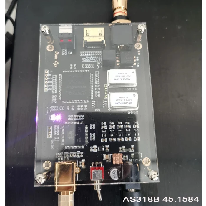 Amanero Scheda di interfaccia USB italiana Cpld Spdif I2S DSD512 Dop128 Lavorazione e conversione del segnale di uscita coassiale