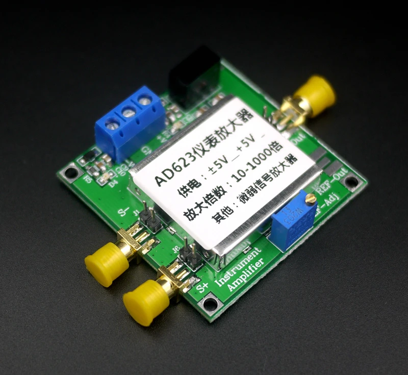 Instrumentation Amplifier AD623 Amplifier Module, Single Supply, Single Ended/Differential, Millivolt Microvolt Small Signal