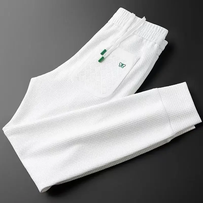 Casual Pants Men Fitness Sportswear Tracksuit Sping Summer Bottoms Skinny Sweatpants Cotton Trousers Track Pants