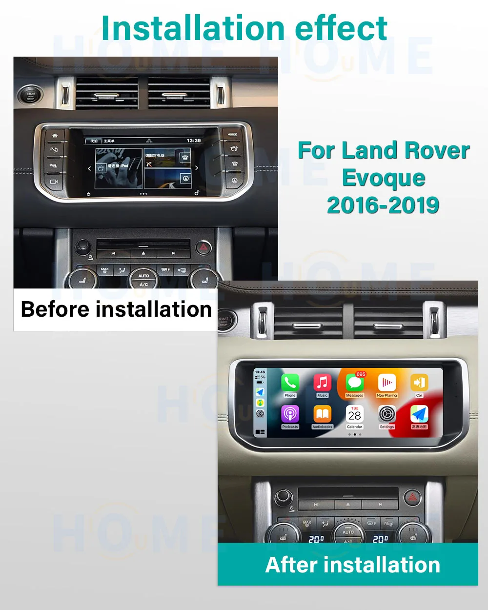 New Style Android 14 For Land Rover RangeRover Evoque LRX L538 6+128G Car DVD Radio Multimedia Player Wireless Carplay Auto GPS