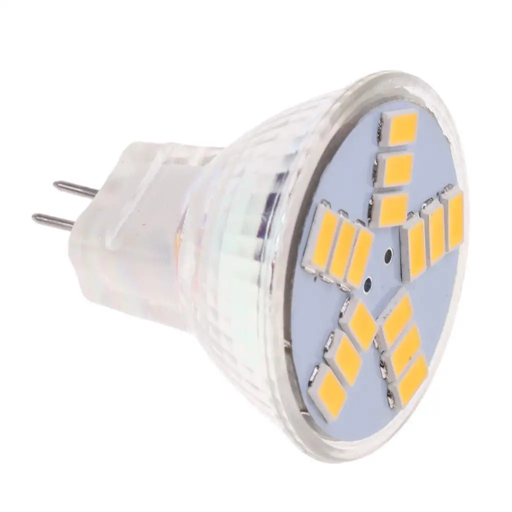 12V MR11 Glass LED Light Bulb Spotlight 5W Ultra Low Power Landscape Lighting for Jewelry Showcase Hotel