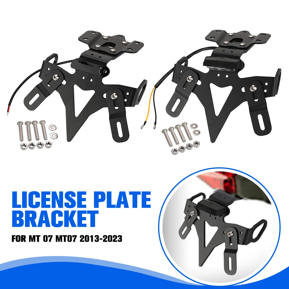 

For Yamaha MT-07 MT 07 FZ-07 MT07 2013-2023 2014 2018 Motorcyele License Plate Older Eliminator Fender Registration Bracket