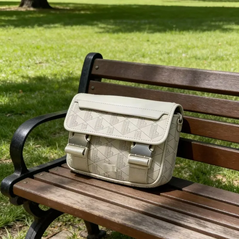 New retro printed messenger men's shoulder bag, PU casual trend crossbody bag, Boy fashionable mobile phone storage handbag