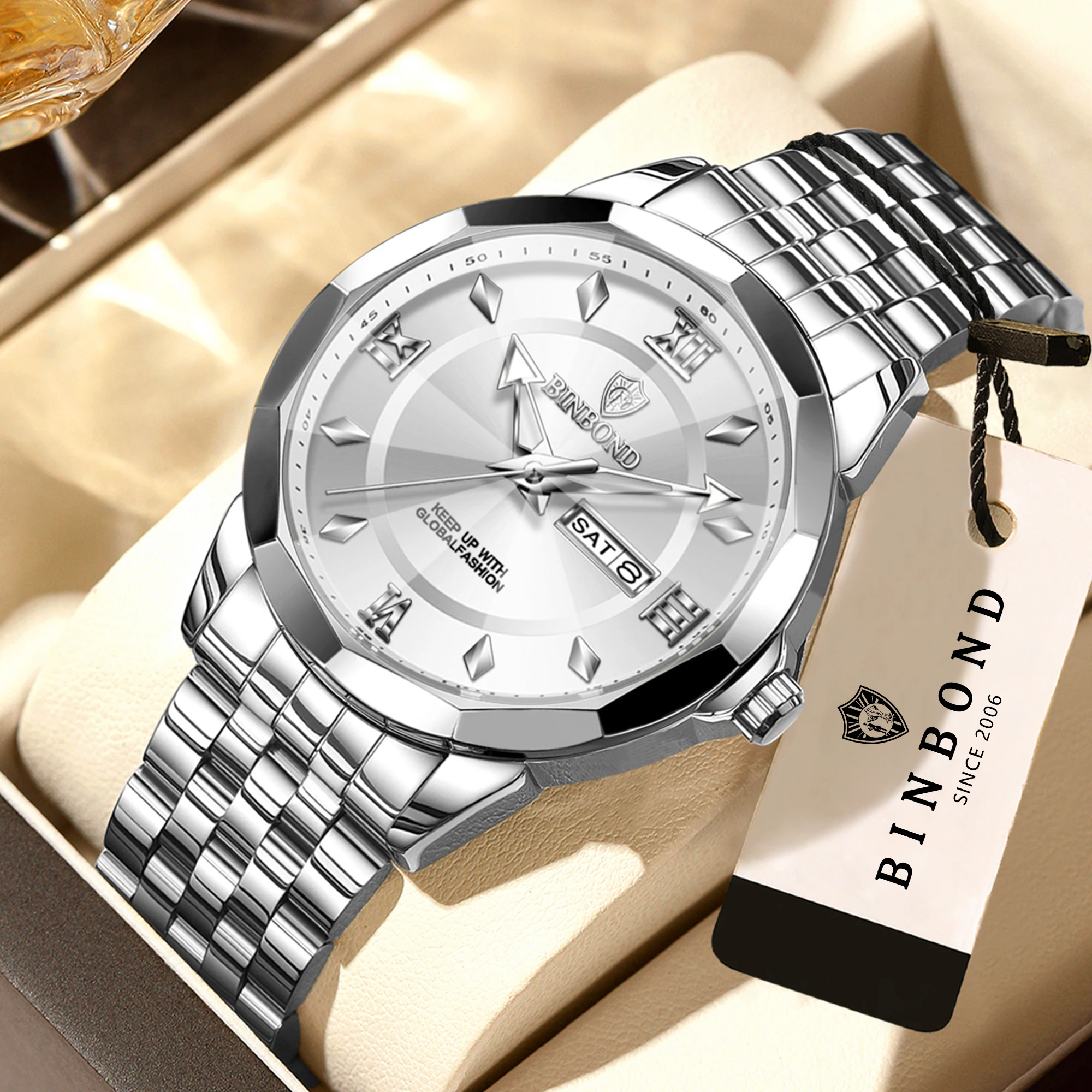 Men's Luxury Luminous Waterproof Quartz Wristwatch