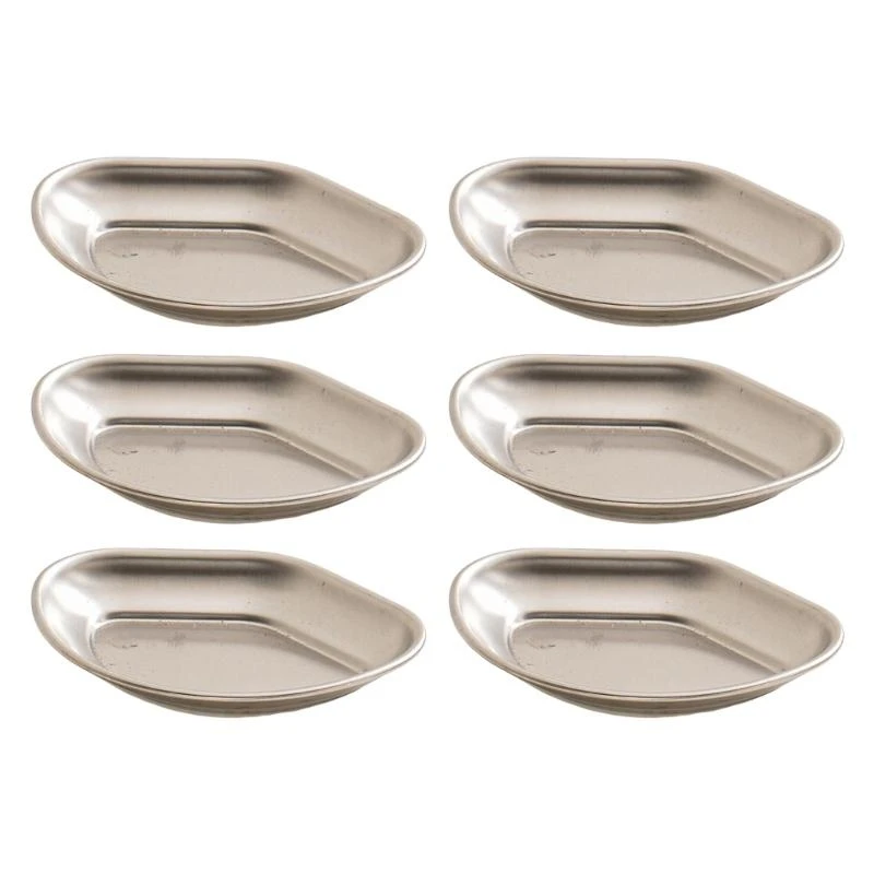 Set Of 6 Unique Stainless Steel Miniature Bowls Perfect For Sushi And Appetizers