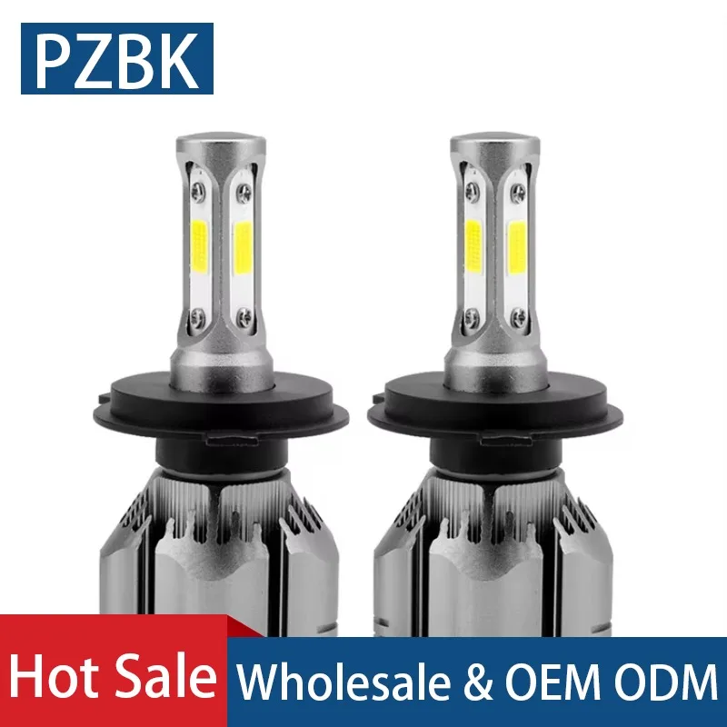 R11/T11 Auto System Factory Directly Selling 2 Sides H1 H3 H7 9004 9005 3 Sides H4 LED Headlight H11 H13 9006 9007 LED Lights