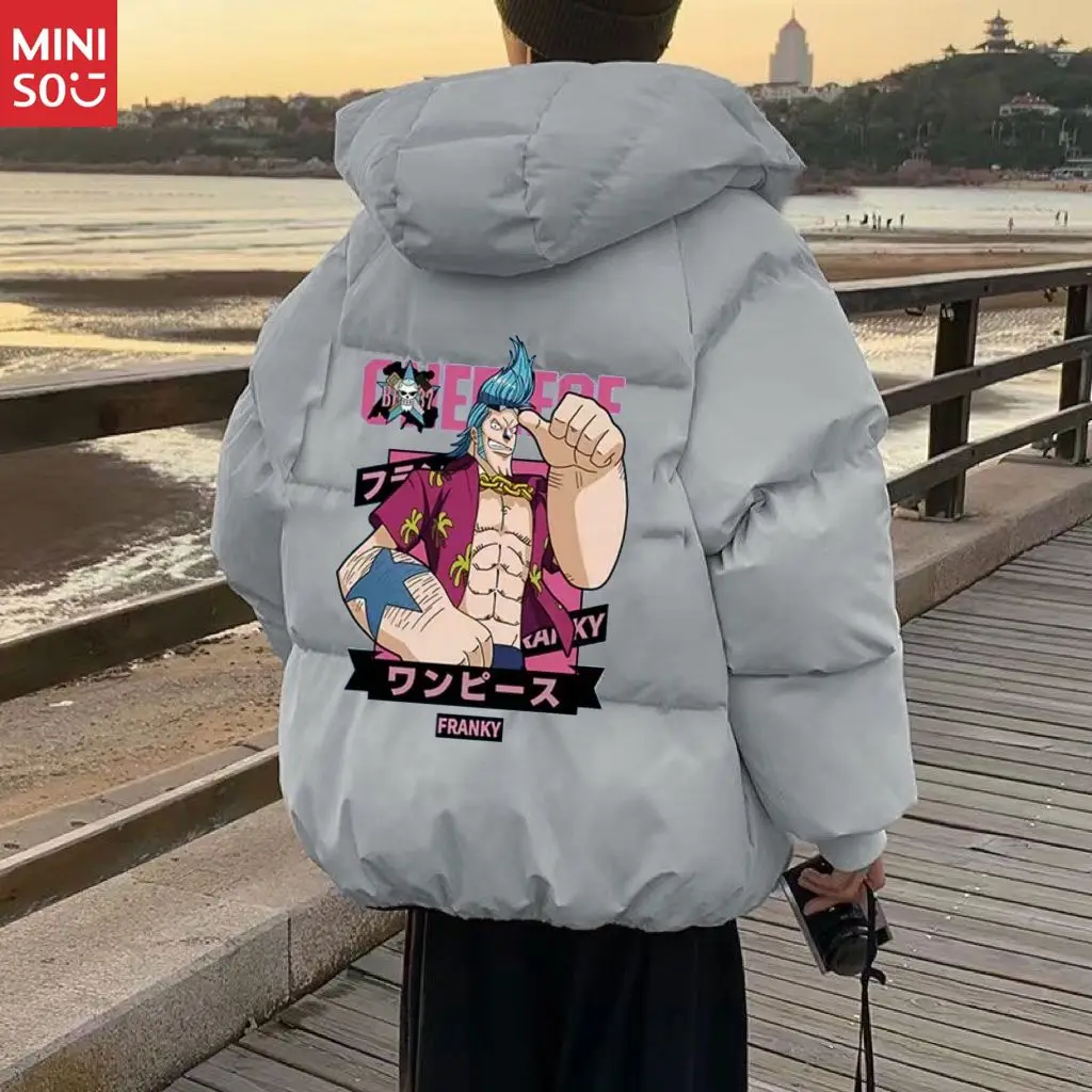 قطعة واحدة مقنعين سترة قطن الرجال الشتاء سميكة العصرية الملابس المبطنة بالقطن النسخة الكورية العصرية سترة مبطنة بالقطن #3