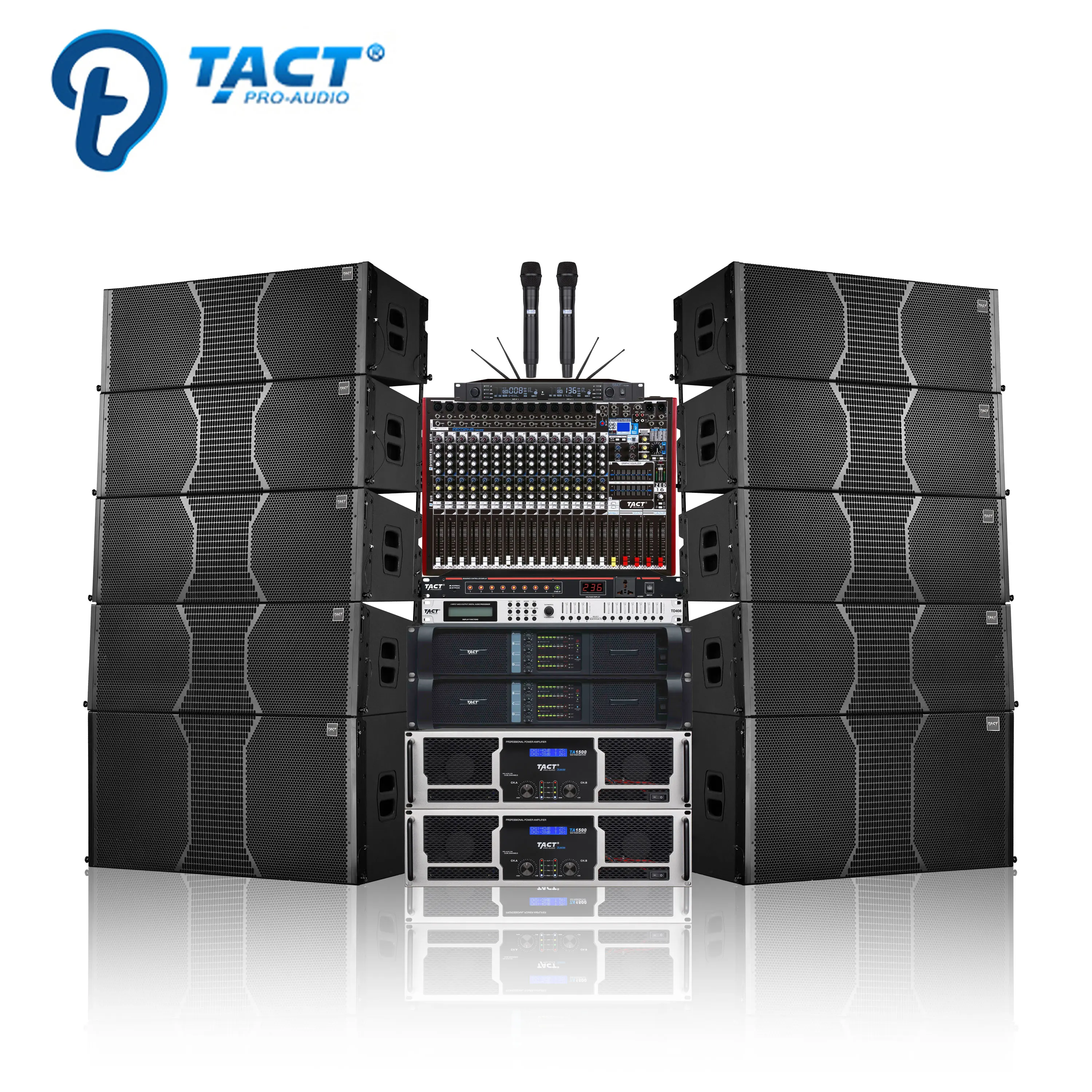 

Line Array Sound System 2 Way Dual 12 Inch Neodymium Line Array Powered Outdoor Stage Performance Line Array Speaker System