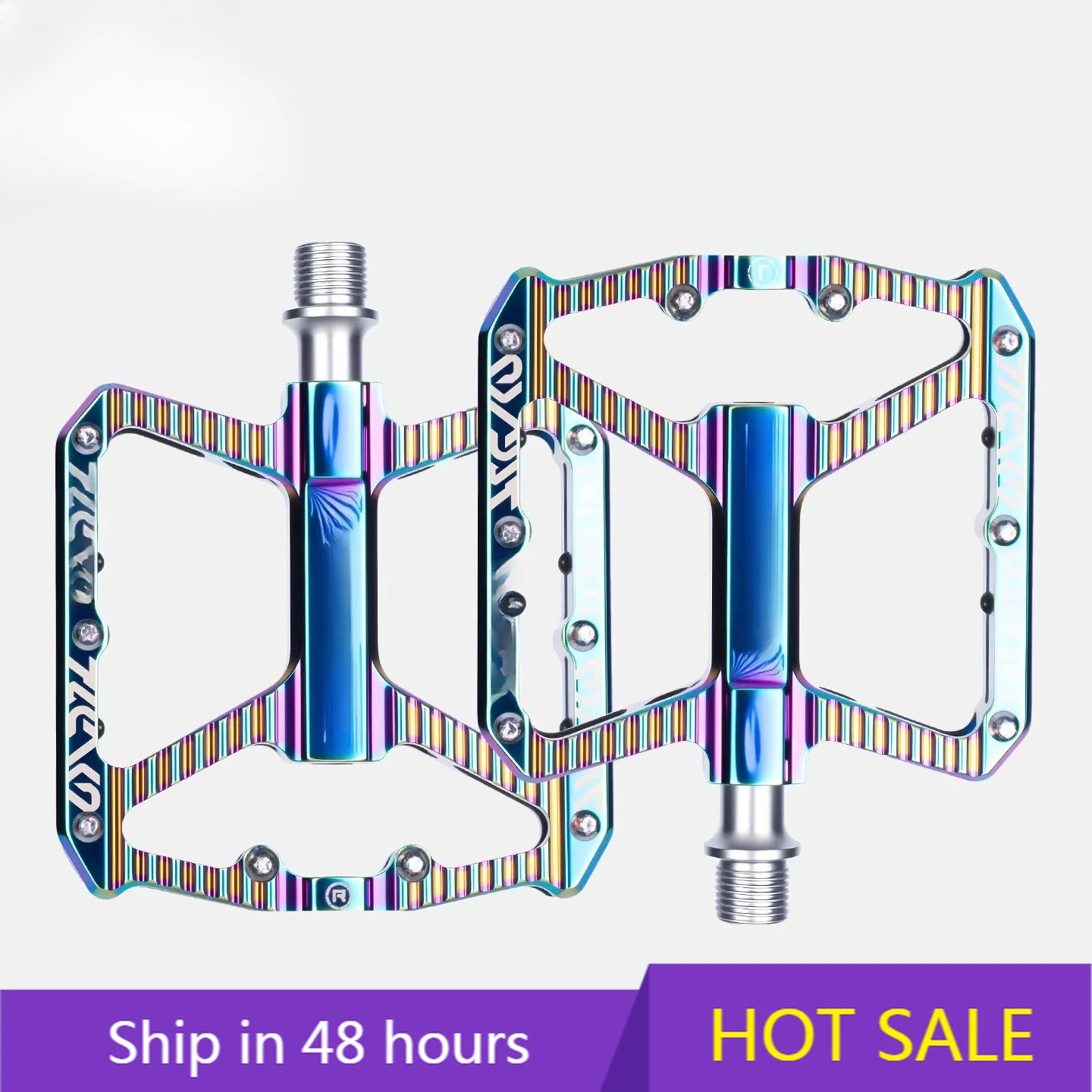 

POWER LEAPTOSUOD Bicycle Pedals Three-Bearing Aluminum Alloy Pedals Universal Mountain and Road Bike Pedal Accessories