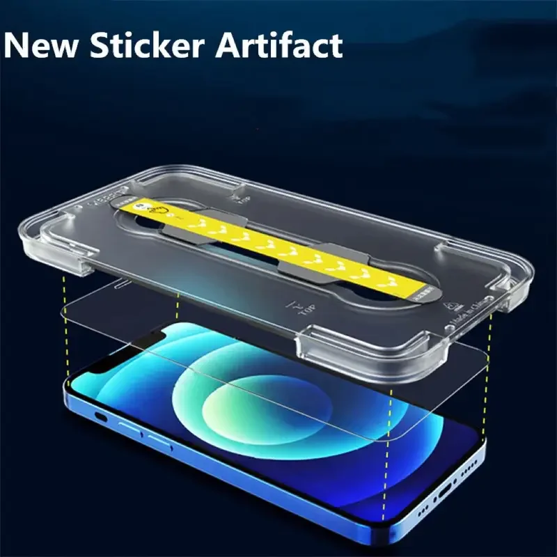 Easy Install Tempered Glass For Samsung Galaxy A14 A15 A22 A32 A53 A51 A52 A50 A35 S20 FE Automatic installer Screen Protector