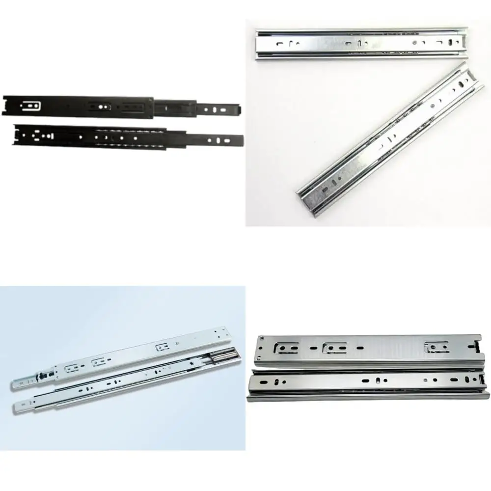 Guide per cassetti con cuscinetti a sfera a estensione totale - nominale di 100 libbre, 20 set neri, 10 paia per soluzioni di archiviazione durevoli