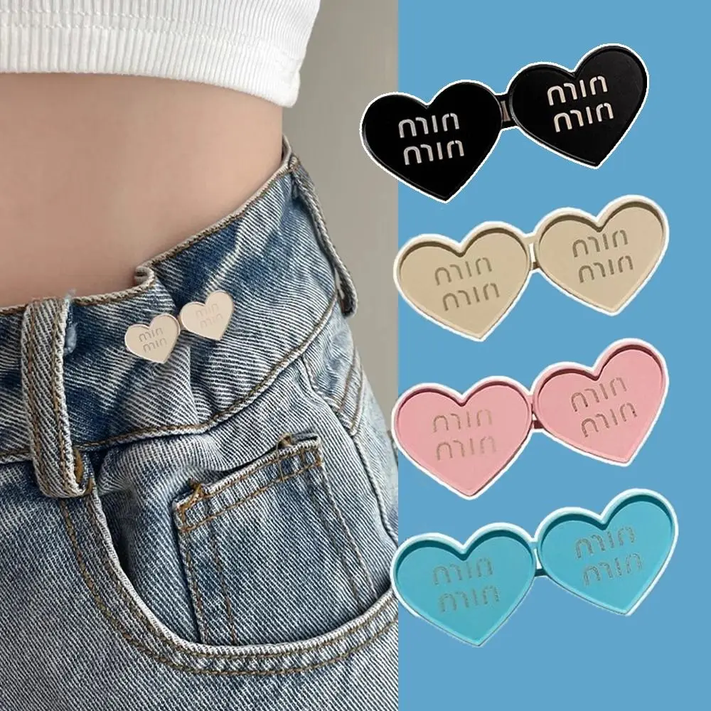 Trousers Change Small Waist Artifact Adjustable Elastic Love Pants Waist Tightening Buckle Pin Fixed Clothes Button