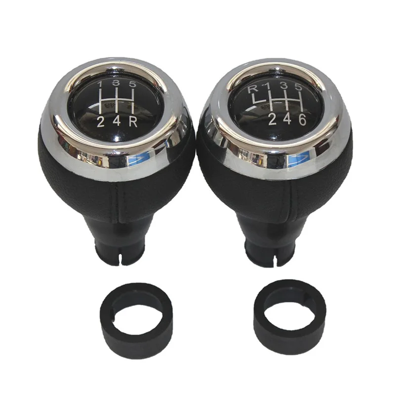 Pommeau De Levier De Vitesse Manuel 6 Vitesses Pour Mini Cooper F55 F56 F54 F60 - Cuir Noir