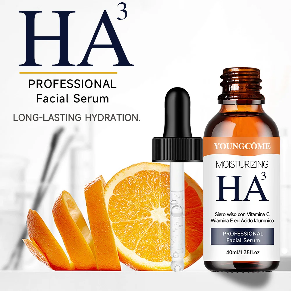 YOUNGCOME Sérum Facial Hidratante com Vitamina C e E e Ácido Hialurônico - Sérum Condicionador Hidratante para Todos os Tipos de Pele