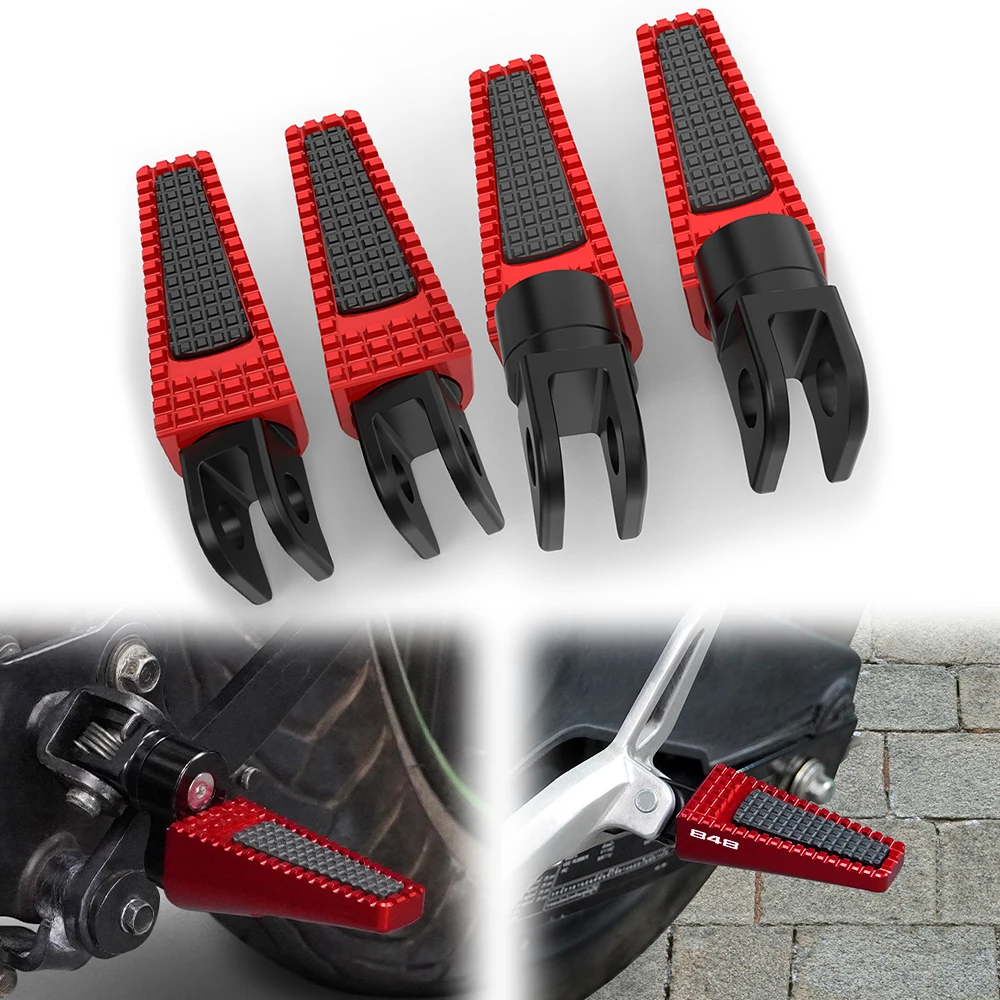 

For Ducati 848 / S / EVO 2008 2009 2010 2011 2012 2013 Motorcycle Adjustable Rotatable Front and Rear Foot Pegs Footrests Pedal