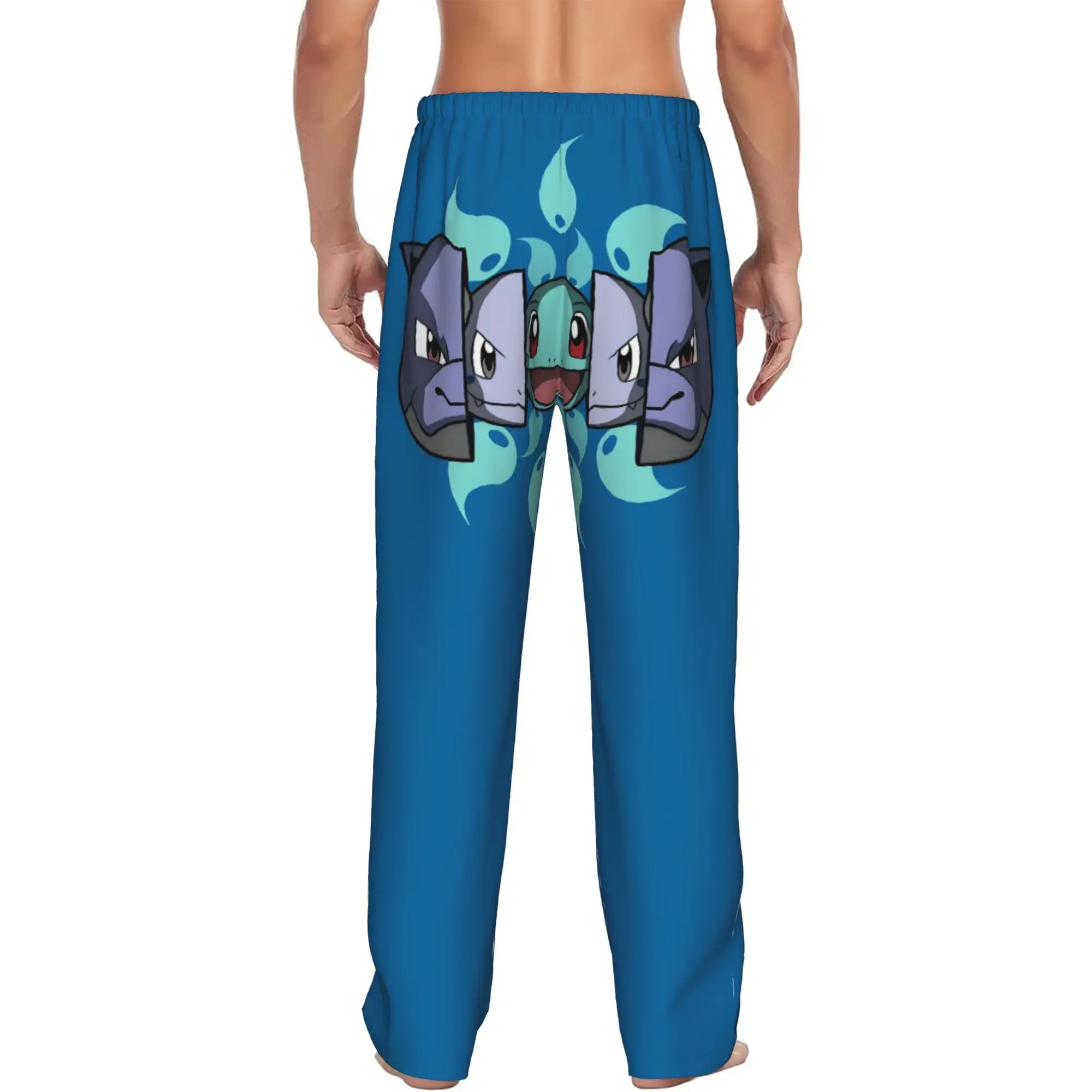 Custom Men's S-Snorlaxed Anime Pajama Pants Printed Monster Cartoon  Sleep Sleepwear Bottoms with Pockets