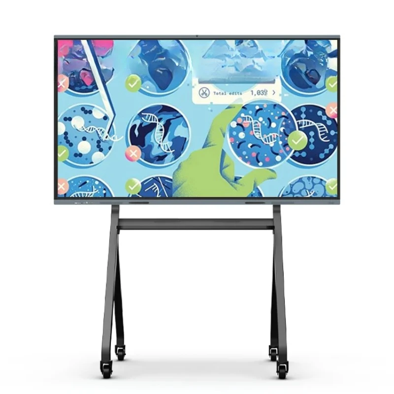 

HUSHIDA OEM 55 65 75 85 86 100 110-inch interactive flat panel multi-touch screen display digital intelligent education board