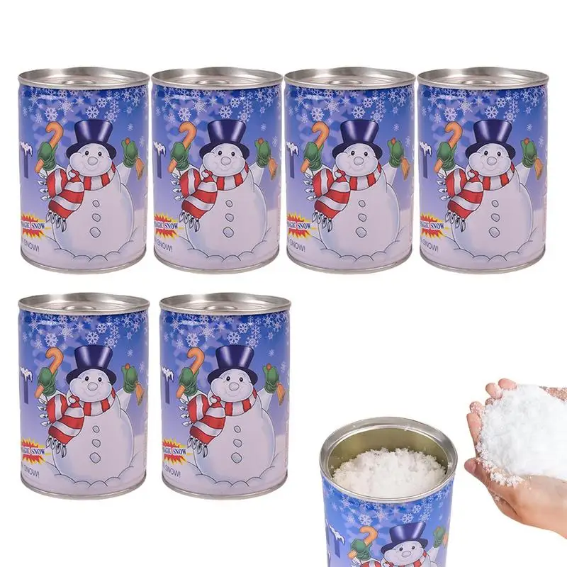 Fake Snow Powder Filler Canister Design Artificial Snow Creative Fake Snow Resin Christmas Tree Decoration For Christmas Trees