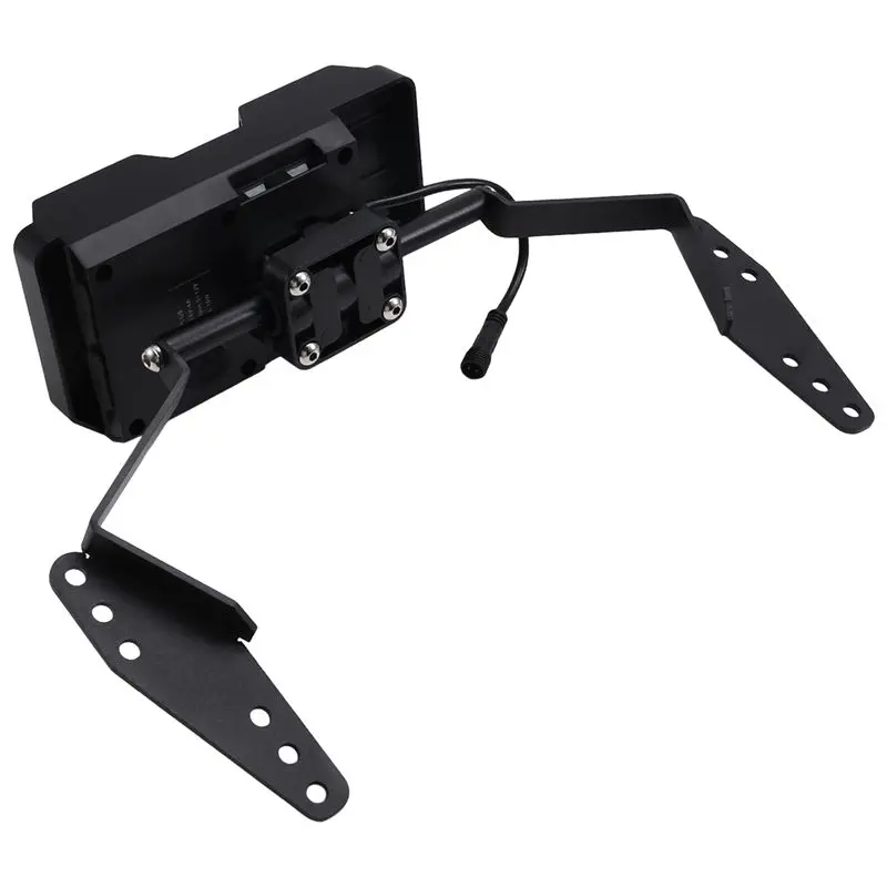 Clear Motorcycle Wireless Holder With GPS Navigation Bracket Mount 12MM For V-STROM 650 DL650 2017-2024