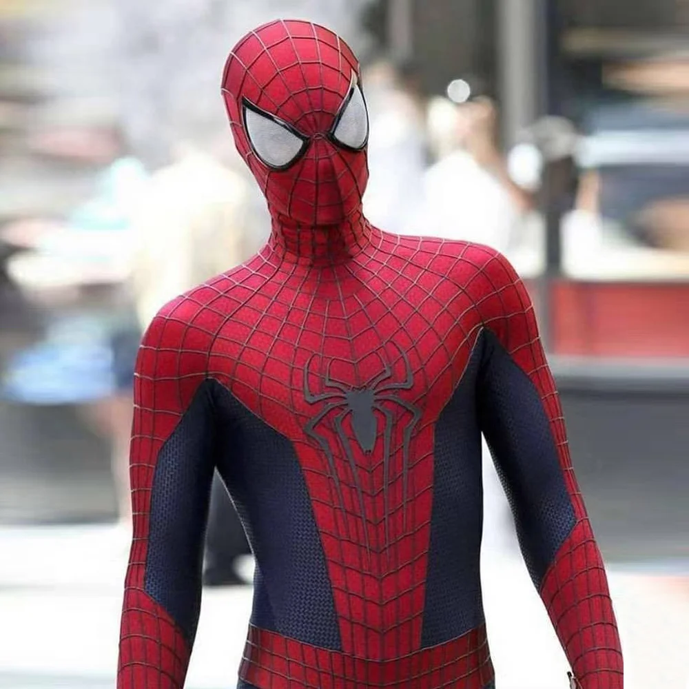 Increíble disfraz de Spiderman para adultos y niños, Spandex, Spidey, Zentai, superhéroe, Halloween