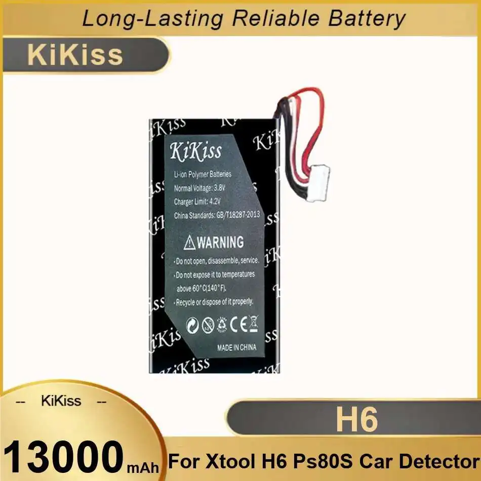 

Автомобильное тестовое оборудование, аккумулятор 13000 мАч для Xtool H6 PS80S, автомобильный детектор, высокая емкость