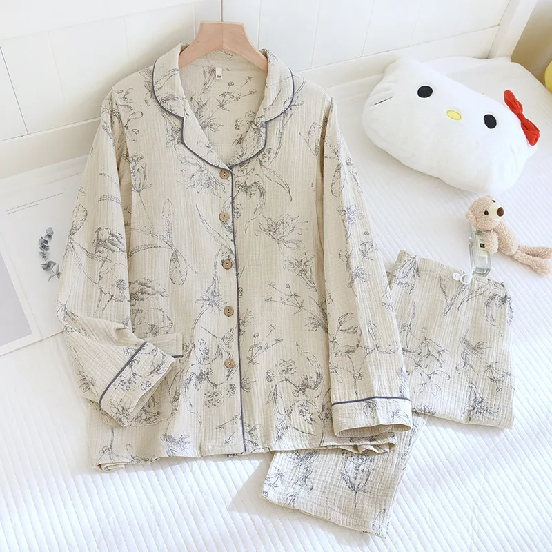 New Maternity Sleep For Pregnant Women Breastfeeding Clothes Autumn Long Sleeve Breast Feeding Nightie Pajamas For Nursing