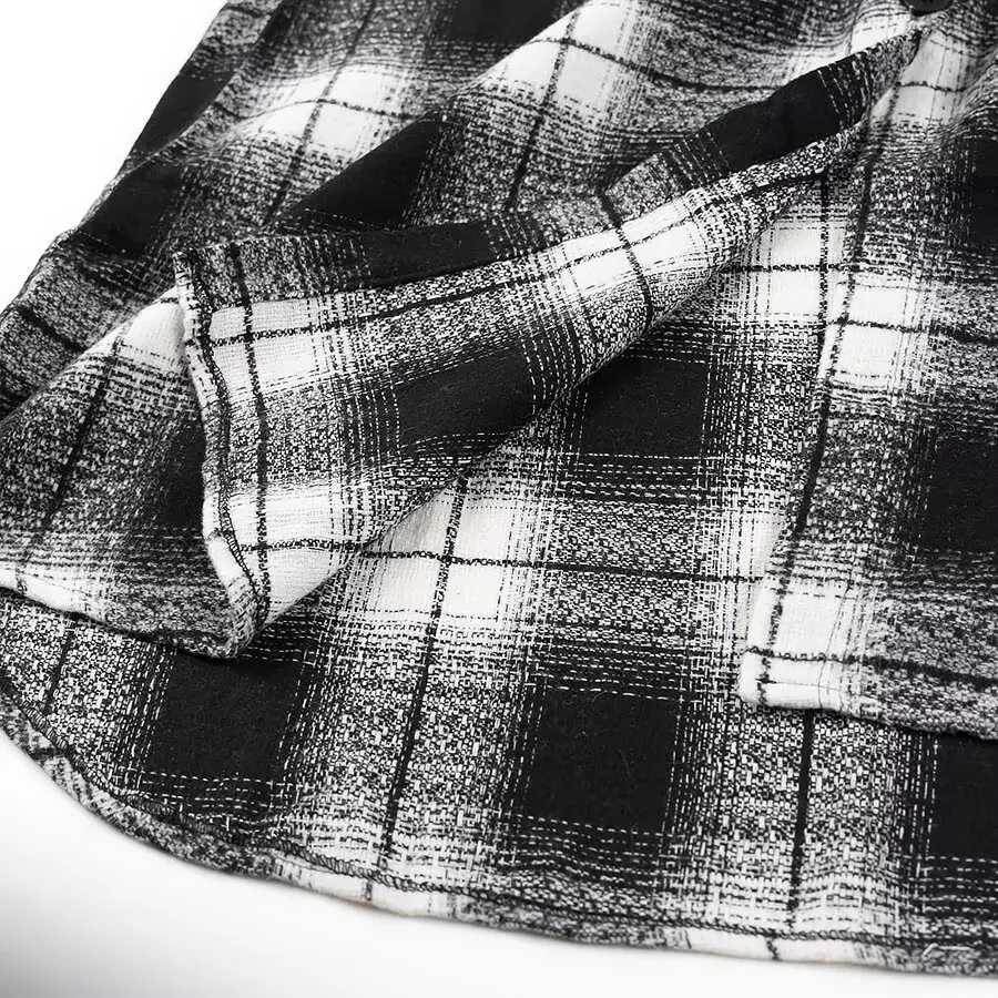 

ZBZA Autumn New Women's Faionable Plaid Casual Sle Coat Outerwear Street Sle Long Sve Long Coat Polyester Fiber