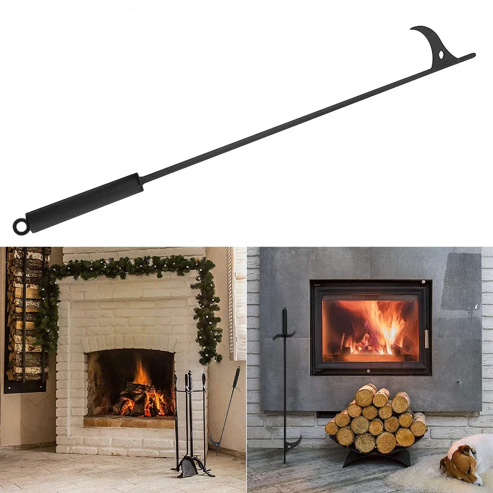 Campfire Tongs Fireplace Tools Fire Pits Fireplaces And Wood Stoves 1pc 350g 40in 51*12*2cm Black Iron Beautiful