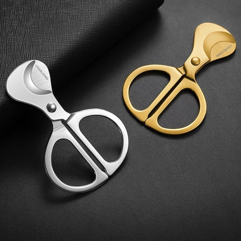 

Cigar Scissors with Sharp Stainless Steel Blade: Premium Cigar Cutter for Cuban Cigars – Practical Tool for Smokers Accessory